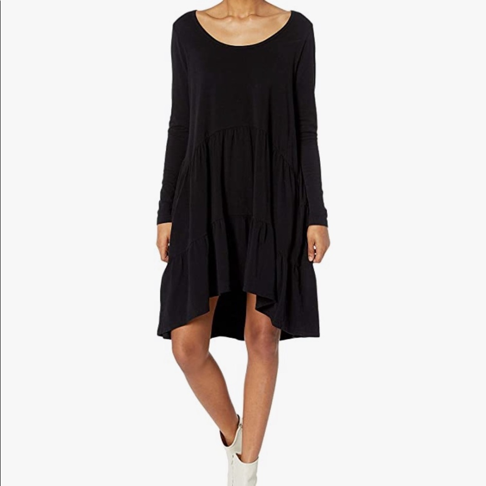 Hard Tail Long Sleeve Cake Dress, Black, Small, New with Tags